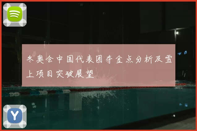 冬奥会中国代表团夺金点分析及雪上项目突破展望